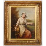 'The Milkmaid', mid 19th Century English School, o