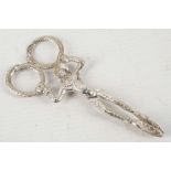 William IV silver grape scissors, in the form of a