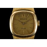 A ladies 18ct gold Rolex orchid dress watch, with