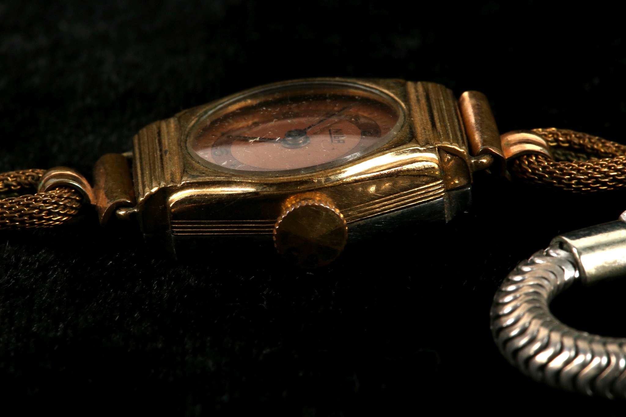 A ladies vintage silver cocktail watch, diamanté d - Image 3 of 4