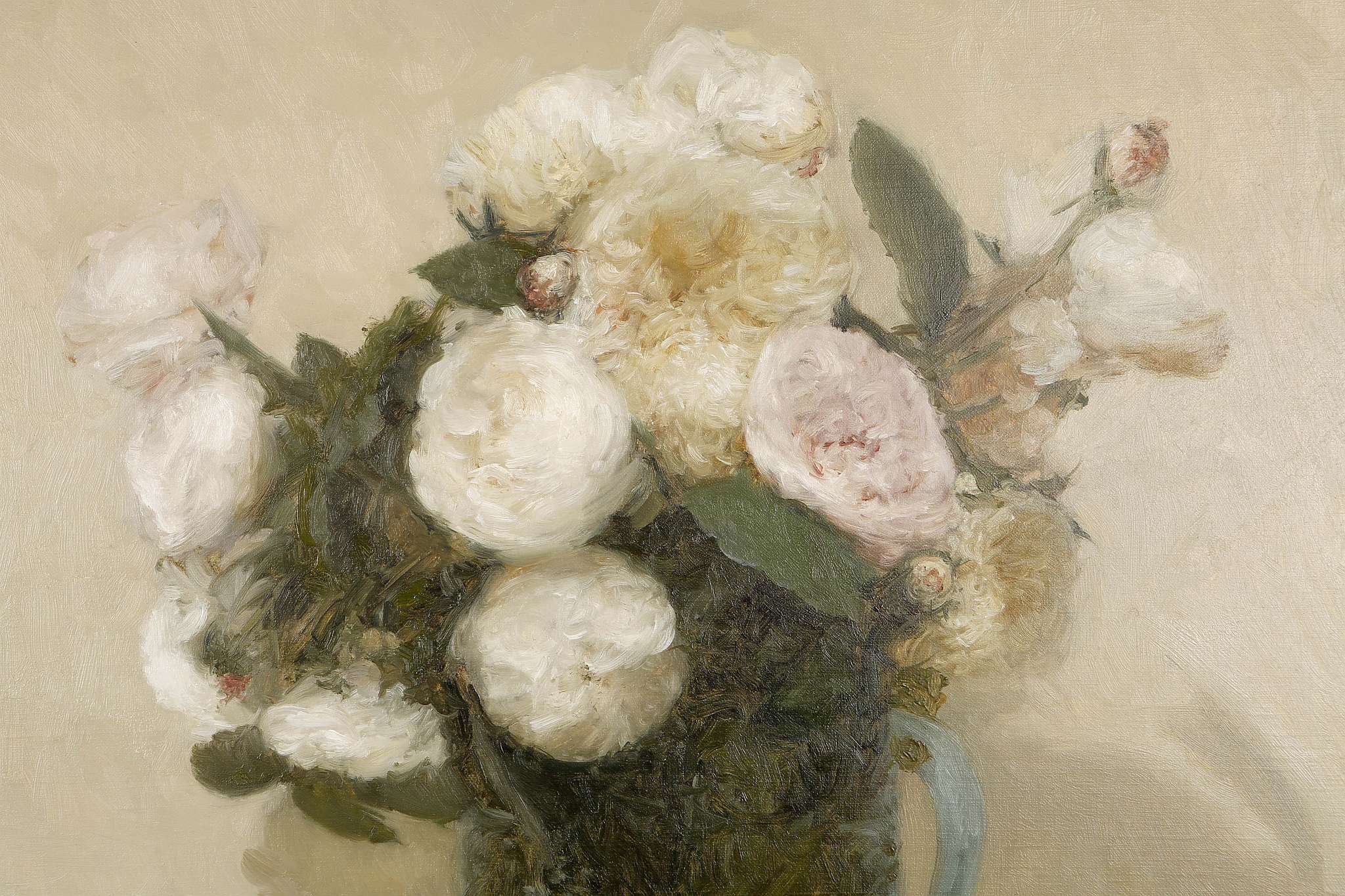 Paul Raymond Seaton, b.1953, 'Pink and White Roses - Image 4 of 6