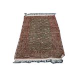 Turkoman Bokhara rug, 1.60m x 1.04m, condition rat