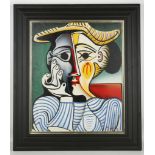 Hommage to Pablo Picasso, a studio framed image po