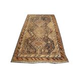 Persian Qashqai carpet, 2.19m x 1.36m, condition r