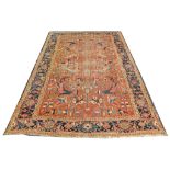A mid 20th Century Persian Heriz carpet, NW Iran.