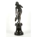 Hungarian? K. Zapsky?, bronze of a naked girl of c