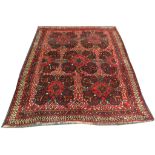 Persian Qashqai rug, 1.65m x 1.37m, condition rati