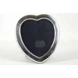 A fine quality, heart shaped, hallmarked silver ph