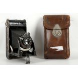 Voigtlander pocket vest camera and leather case