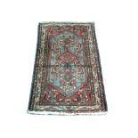 2 Rugs, 1 Afghan Belouch, 1.19 x 0.74m, 1 Persian