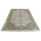Persian Kashan carpet, signed by weaver, 3.93m x 2