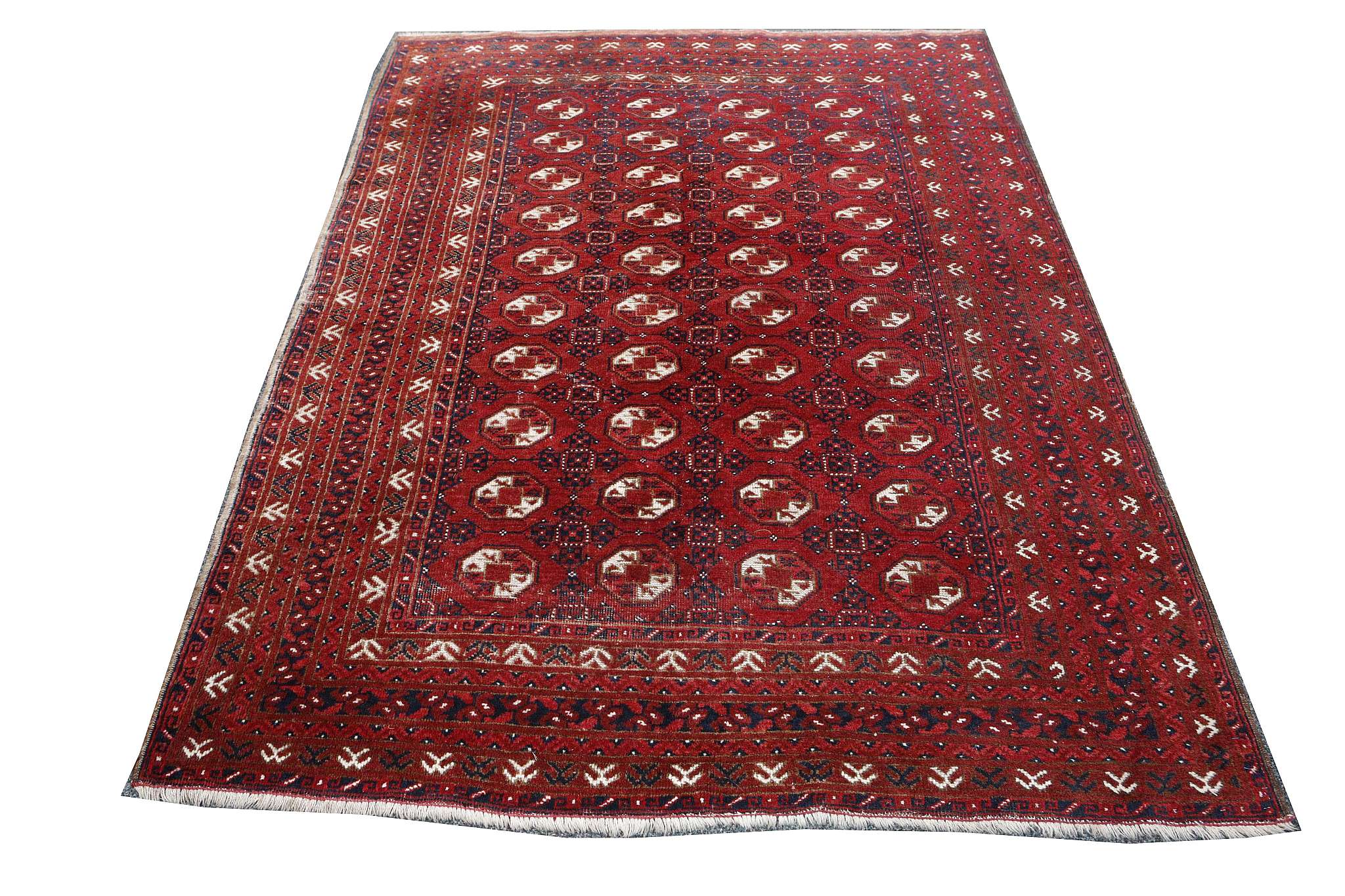 Afghan Bokhara rug, 2.12m x 1.54m, condition ratin