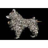 A charming Victorian diamond set brooch, in the fo