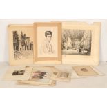 A quantity of unframed, 19th Century, engravings a