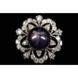A fine Victoriran Burmese purple star sapphire and