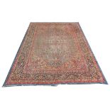 Persian Kirman carpet, 3.67m x 2.82m, Condition ra