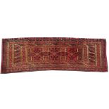 2 Turkoman Torba rugs, 0.36m x 0.80m and 0.30m x 0