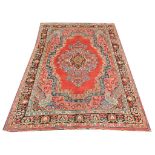 Persian Mahal carpet, 3.07m x 2.11m, Condition rat