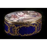 A fine 19th Century, gilt metal mounted and enamel