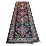 Persian Hamadan runner, 2.90m x 0.99m, condition r