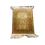 Turkishh silk Hereke rug, with good thread, 0.77m