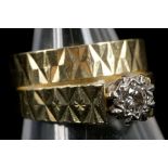 A c.1970 18ct gold and diamond set solitaire ring