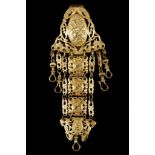 A19th Century French gilt metal chatelaine