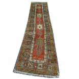 Turkish runner, early 20th Century, 3.36m x 0.85m,