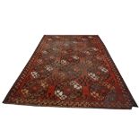 Early to mid 20th Century Afghan Bokhara carpet, 2