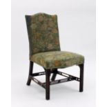 A George III mahogany dining chair, on b