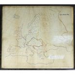 C R Goffin 19th Century map of Europe, i