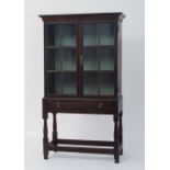 An 18th Century oak display cabinet, the