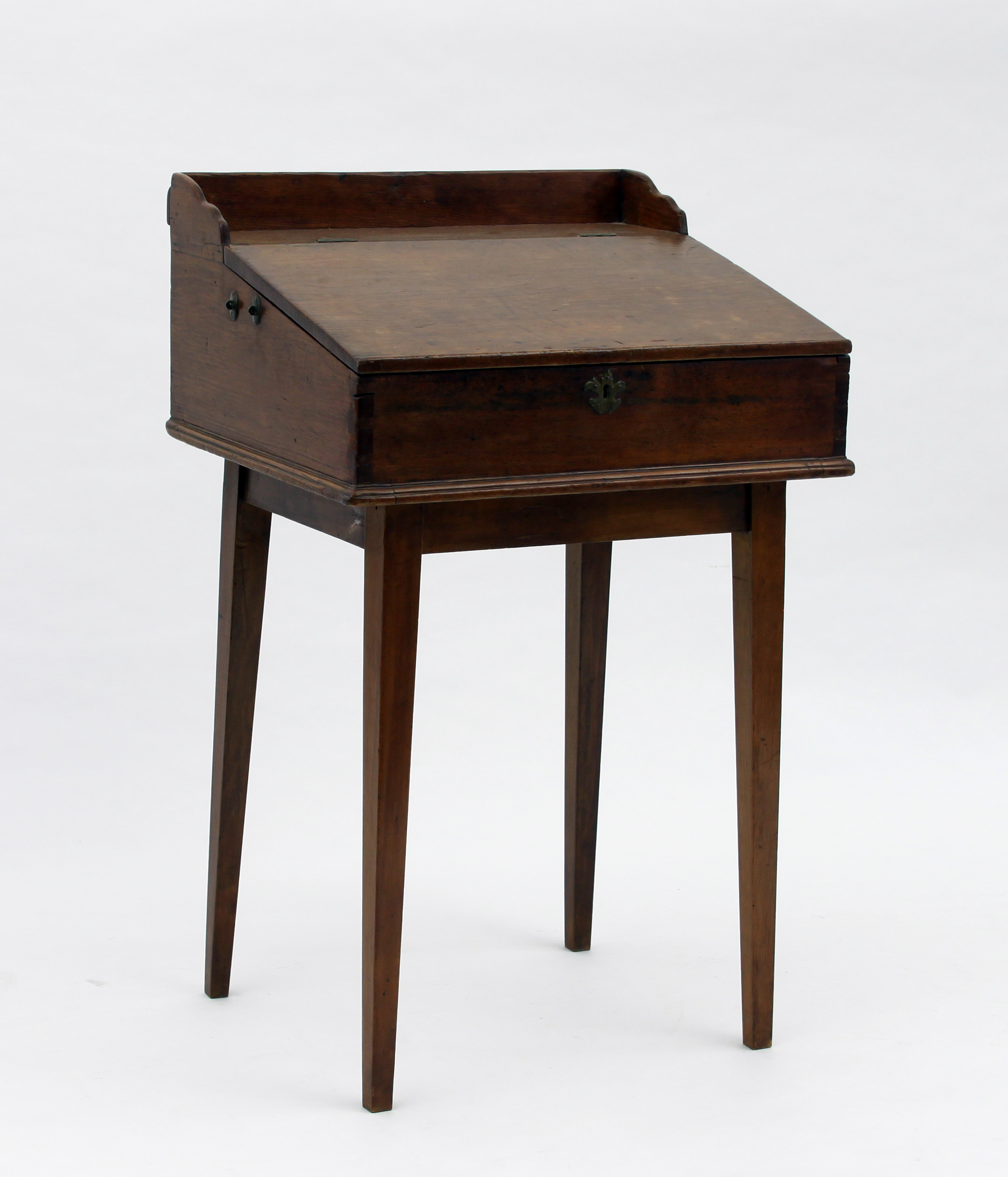 A cherry wood desk, possibly American, w