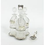 A silver plated decanter stand, TB&S, of