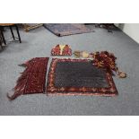 A Middle Eastern rug, 127cm x 104cm, a s