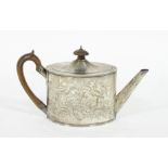 A silver teapot, Henry Chawner, London 1