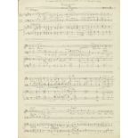 Sir Herbert Brewer (1865-1928)/ Magnificat/The autograph compositional manuscripts of Herbert