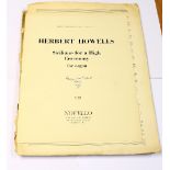 Herbert Howells (1892-1983)/Siciliano for a High Ceremony/inscribed and signed ('Herbert'), 1957,