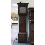 A late 18th Century oak cased eight-day longcase clock by Watkin Owen, Llanrwst, the case with blind