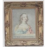 18th Century French School/La Celebre Ninon/coloured chalk, 35.