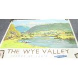 After Gyrth Russell, circa 1950/The Wye Valley/chromolithographic posters,