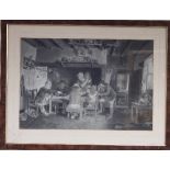 A Phillips after Sir David Wilkie/The Card Player/signed and dated 1884/pencil,