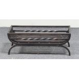 A steel fire basket Condition Report: 61cm wide, 27cm deep and 23cm high
