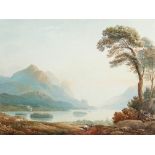 Attributed to John Varley/View of the Lake District/watercolour, unsigned, 36cm x 47.