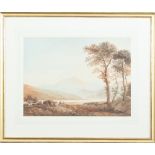 Attributed to John Varley/View of Snowdon/watercolour, 36cm x 47.
