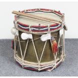 A Regimental side drum,