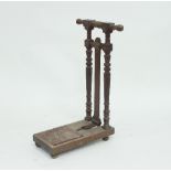 An Victorian oak boot jack,