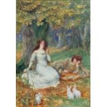 George Sheridan Knowles/An Autumn Melody/signed and dated G Sheridan Knowles 1908/inscribed on an