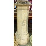 A large chimney pot of octagonal form, 127cm high Condition Report: Lot 512. The Chimney  pot is
