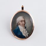 English School, circa 1795/Portrait of a Gentleman/head and shoulders, wearing a white cravat and
